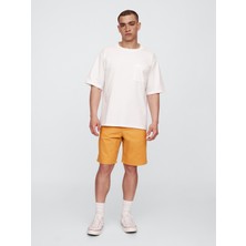 Gap Erkek Sarı Essential Khaki Şort