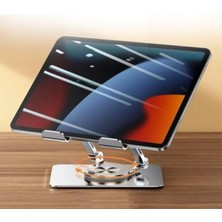 Larskas 360 Derece Dönebilir Laptop ve Tablet Standı - Paslanmaz Çelik