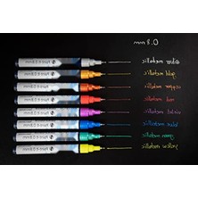 Larskas Metallic Marker 4'lü Set – Gümüş, Altın, Bakır, Mor