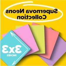 Larskas Süper Yapışkan Notlar - 3x3 Inç, 24 Adet