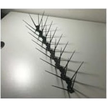 Larskas 10 Adet Sıkışık Dikenli Kuş Koruma Bariyeri - Kuşları Kovmak Için Etkili Çözüm 50 Cm/güvercin Kovucu (Siyah)