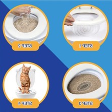 Larskas Kedi Tuvalet Eğitim Seti, Kedi Klozet Aparatı ile Pratik Eğitim Çözümü