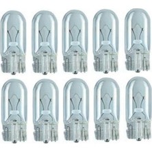 Larskas 12V 5W W5W T10 Dipsiz Ampul, 10 Adet Paket
