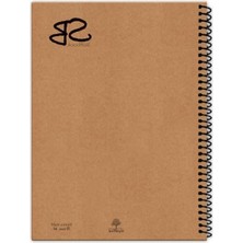 Larskas Kraft Kapaklı Spiralli A4 Defter (140 Sayfa)