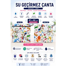 Yorni Jungle Su Geçirmez Çanta 41X46 cm Büyük Boy Fermuarlı Askılı Islak Mayo Kirli Bez Kıyafet Taşıma Çantası