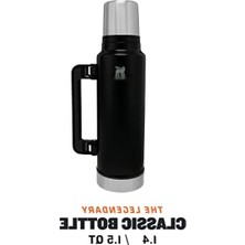 Larskas Yalıtımlı Çelik Termos, Mat Siyah, 1.4 Litre