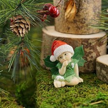 Larskas Minyatür Bahçe Için Noel Peri Bebek Heykelciği
