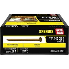 Larskas Kaplamalı Platin Çiviler, Pürüzsüz Şaftlı, 1 Lb Paket