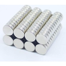 Larskas Yuvarlak Neodyum Mıknatıs Seti, 50 Adet, 8x3 mm Ölçülerinde