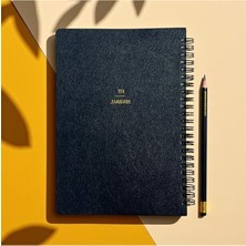 Larskas A5 Spiralli Defter, Hedef ve Egzersiz Planlayıcı, 132 Sayfa ve Suni Deri Kapak ile