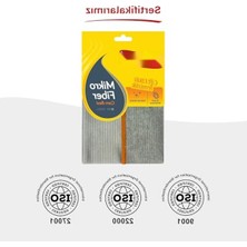 Larskas Çift Taraflı Mikrofiber Temizlik Bezi - 35X35 Cm, Yüzeylerde Çizik Bırakmaz