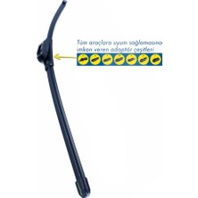 Larskas 2006-2009 Model Tata Indica Için 2'li Yüksek Kaliteli Muz Silecek Takımı 600MM ve 380MM