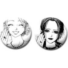 Larskas Anime Temalı Buton Rozet Seti, 44 mm Boyutunda 2 Adet