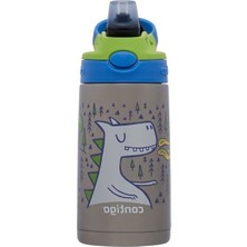 Larskas Mavi 380 ml Çelik Çocuk Suluğu, Dragon Tasarım