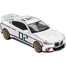 Larskas Beyaz Mavi Kırmızı Çizgili 1/64 Ölçekli Araba Modeli