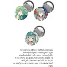 Larskas Anime Temalı Buton Rozet Seti, 3 Adet 37 mm Tasarım