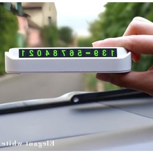 Larskas Aee® Beyaz Numaratör Araba Torpido Üstü Telefon Numaralığı (1, Beyaz)