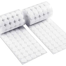 Larskas 100 Adet Yuvarlak Cırt Cırtlı Bant, Yapışkanlı, 1.5 cm Çapında