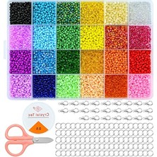 Larskas Cam Boncuk Seti: 12000 Adet 3 mm Mini Boncuk ile Takı Yapım Fırsatı