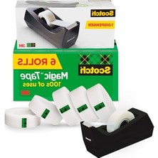 Larskas Dispenserli Bant Seti, 3/4" x 1000", 6'lı Paket