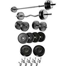 Larskas 20 Z-Barlı Ağırlık Seti, Halter ve Dambıl Seti, Fitness Ekipmanı