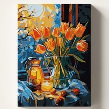 Larskas Sayılara Göre Boyama Tuvali, 50X70 cm Kendin Yap Seti