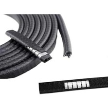Larskas U Tipi Kapı Koruma Fitili, 5 M Siyah Çizik Önleyici
