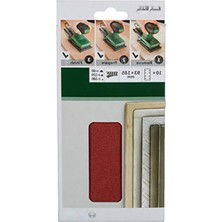 Larskas 10'lu Titreşimli Zımpara Kağıdı Seti, 93X185 Mm, 60/120/180 Kum