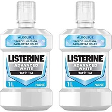 Karahanbey Listerine, Advanced White Ağız Bakım Ürünü, Zorlu Lekeleri Giderir, Hafif Tat, Sıfır Alkol, Name Ar