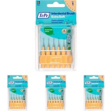 Karahanbey Tepe Blister X-Soft 0.45 mm - Turuncu Diş Arayüz Fırçası (1x 6 Adet) (4 Paketi)