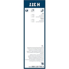 Larskas Arka Silecek - 300 mm Uzunluk Için Uygun