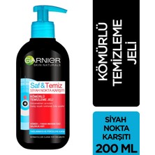 Karahanbey Garnier Skin Naturals Saf & Temiz Siyah Nokta Karşıtı Kömürlü Temizleme Jeli 200 ml 1 Paket (1 x 20