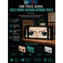 Figür Bende Nico Robin - One Piece Animesi Nico Robin Katman Katman 3D Tablo – 17X8 cm | Pla Malzeme | Dekoratif Masa ve Raf Süsü Anime Hediye Koleksiyon