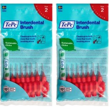 Karahanbey Tepe 0.5 mm - Kirmizi Diş Arayüz Fırçası (1 x 8 Adet) (2 Paketi)