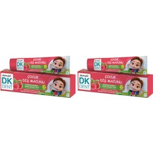 Karahanbey Dkdent Vegan Pırıl Ahududu Aromalı Florürsüz Çocuk Diş Macunu 50 ml 2li Paket