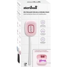 Karahanbey Steriball Diş Fırçaları Için Hijyenik Akıllı Koruma Cihazı Diş Fırçası Için - Pembe