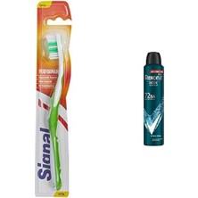 Karahanbey Signal Performans Diş Fırçası, 14,5 gr ve Rexona Men Erkek Sprey Deodorant Xtra Cool 72 Saat Kesint