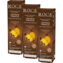 Karahanbey R.o.c.s. Rocs Lekelere Karşi Coffee&tobacco Di̇ş Macunu - 74G (3 Paketi)