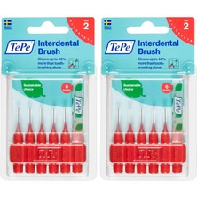 Karahanbey Tepe Blister 0.5 mm - Kirmizi Diş Arayüz Fırçası (1 x 6 Adet) (2 Paketi)