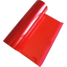 Karahanbey Far-Stop Filmi, Kırmızı Renk, 30 cm x 1 M, Araç Farı Için Şeffaf Koruyucu Film