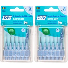 Karahanbey Tepe Blister X-Soft 0.6 mm - Mavi̇ Diş Arayüz Fırçası (1x 8 Adet) (2 Paketi)