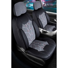 Bar Oto Tuning Peugeot 307 Lüks Keten Oto Koltuk Kılıfı 5li Set Takım Füme