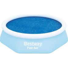 Karahanbey Bestway Flowclear 2,44M x 66CM Güneş Enerjili Havuz Örtüsü