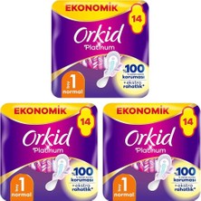 Karahanbey Orkid Platinum Hijyenik Ped Normal Ekonomik Paket 14 Ped 3lü Paket