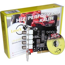 Karahanbey Lorex LR-4VD1 Dvr Kart - Güvenlik Kamerası Kayıt Kartı - 4 Kanal Dvr Capture Kart