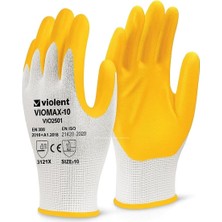 Karahanbey Violent Nitril Kaplı Örme ELDIVEN,%100 Polyester, Yarı Kaplama, Aşınma, Yağ, Grese Dayanıklı, Iş Gü