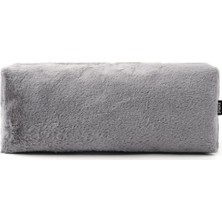 Karahanbey Shaka Gri SHK268 Xl Boy Peluş Kumaş Saç Şekillendirici Makyaj ve Seyahat Çantası