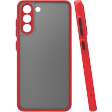 Hayat Store Samsung Galaxy S21 Fe Kılıf Montreal Silikon Kapak - Kırmızı