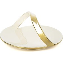 Mikasa Krem Gold Dalga Kulp Sunumluk 23x20x10cm