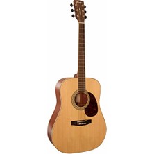 Larskas Cort EARTH100 Akustik Gitar, Doğal, Ipeksi Mat